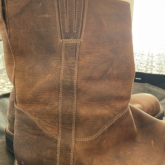 Men’s Size 13 Cole Hahn Mid Calf Brown Leather Boots - Picture 9 of 12